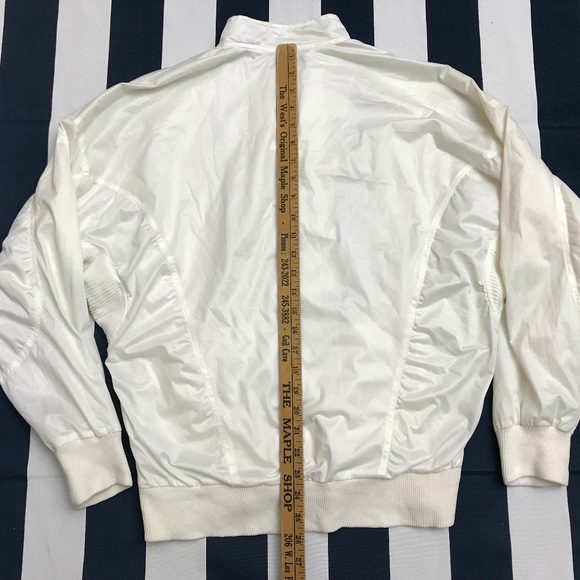 FILA Women Windbreaker Full Zip Jacket White XL - Picture 8 of 8